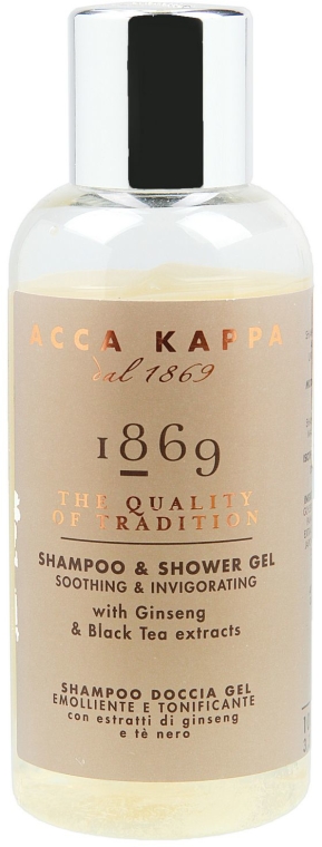 Szampon i żel pod prysznic z żeń-szeniem i czarną herbatą - Acca Kappa 1869 Shampoo&Shower Gel