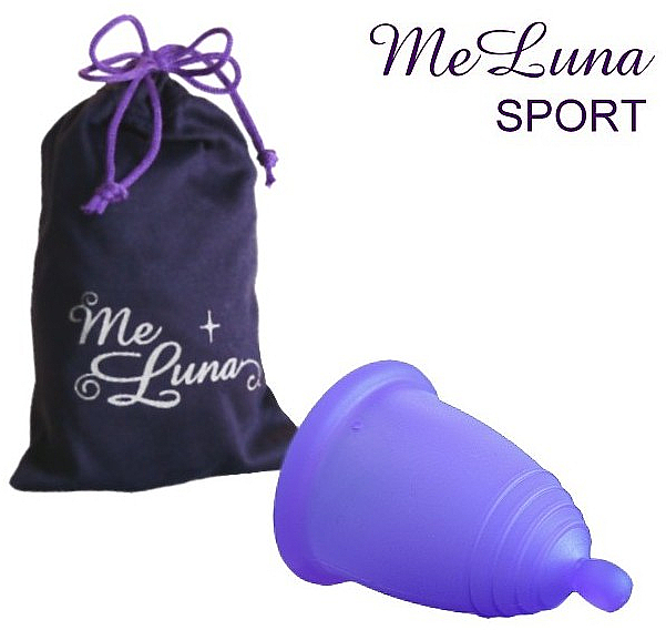 Kubeczek menstruacyjny, rozmiar XL, fioletowy - MeLuna Sport Menstrual Cup  — Zdjęcie N1