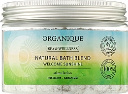 Mieszanka zapachowa do kąpieli Rozmaryn i geranium - Organique Spa & Wellness Welcome Sunshine — Zdjęcie N1