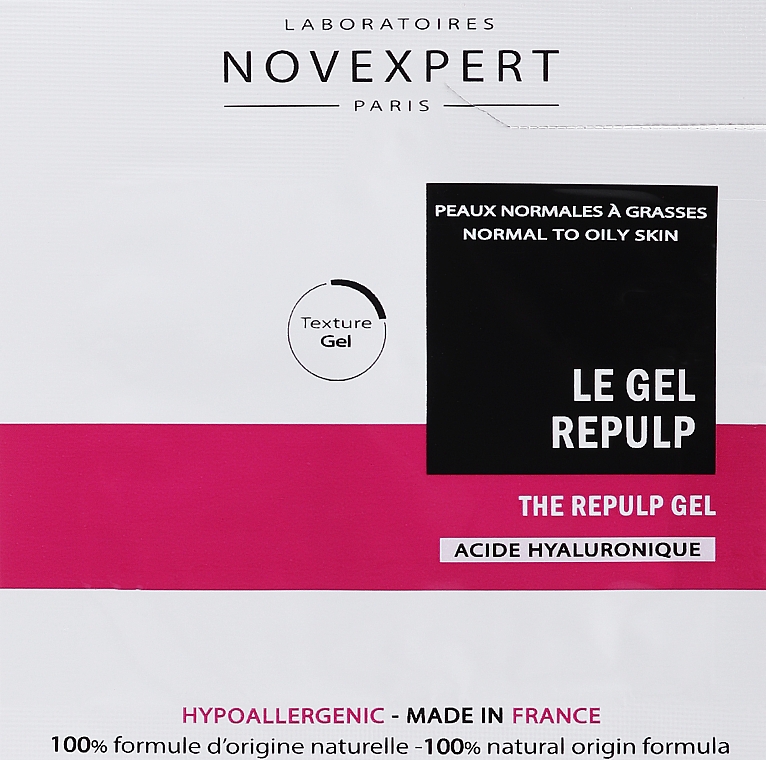 Wypełniający żel do twarzy - Novexpert Hyaluronic Acid The Repulp Gel (próbka) — Zdjęcie N1