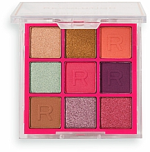 Paleta cieni do powiek - Makeup Revolution Neon Heat Eyeshadow Palette Tropic Pink — Zdjęcie N1