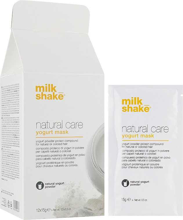 Keratynowa maska do włosów - Milk Shake Natural Care Yogurt Mask Set — Zdjęcie N1