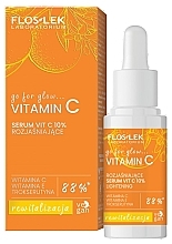 Rozjaśniające serum rewitalizujące Vit. C 10% - Floslek Go For Glow Vitamin C — Zdjęcie N1