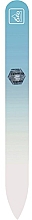 Szklany pilnik do paznokci, 14 cm, pastelowy niebieski - Erbe Solingen Soft-Touch — Zdjęcie N2