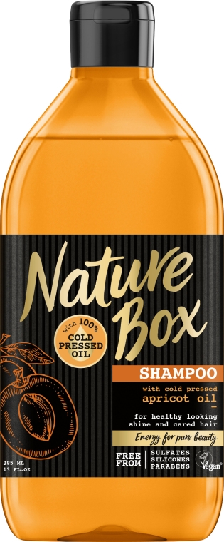 Szampon do włosów z olejem morelowym - Nature Box Apricot Oil Shampoo