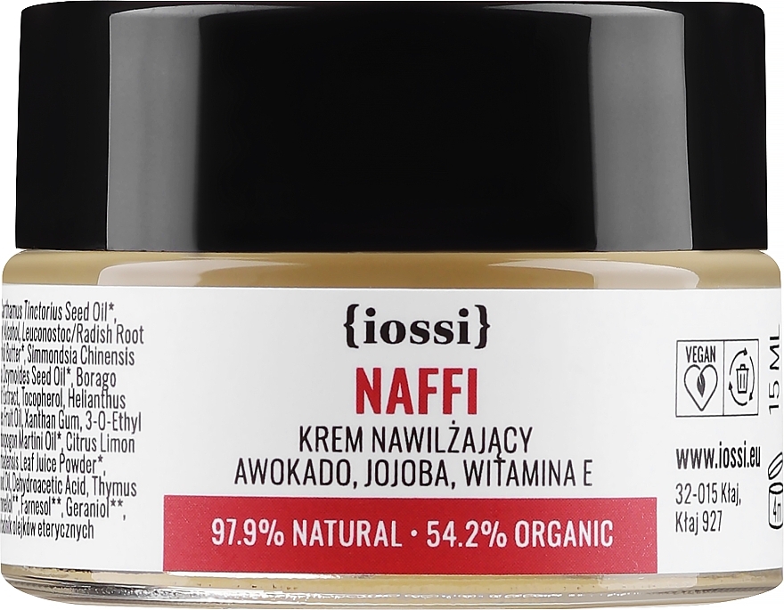 Krem nawilżający Awokado i jojoba - Iossi NAFFI (miniprodukt) — Zdjęcie N1