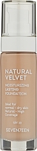 Rozjaśniający krem tonujący - Seventeen Natural Velvet Moisturizing Lasting Foundation — Zdjęcie N1