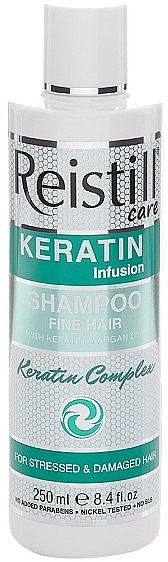 Wygładzający szampon z keratyną do włosów cienkich - Reistill Keratin Infusion Shampoo — Zdjęcie N1