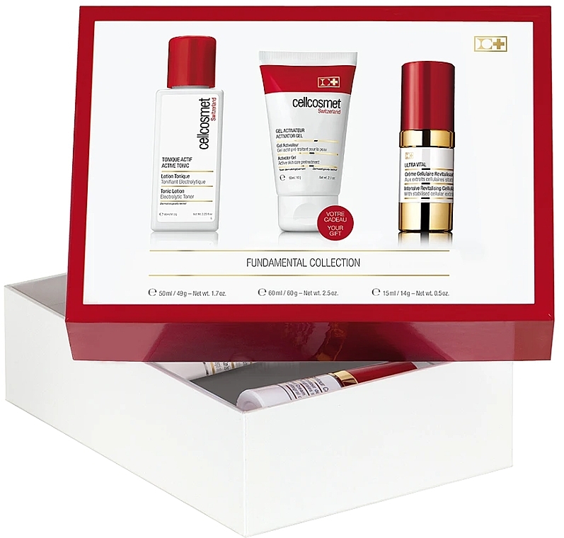 WYPRZEDAŻ Zestaw - Cellcosmet Fundamental Collection (lot/90ml + gel/60ml + cr/15ml) * — Zdjęcie N1