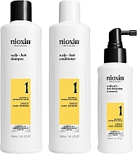 Kup Zestaw - Nioxin System 1 Loyalty Kit (shmp/300ml + h/cond/300ml + h/serum/100ml)