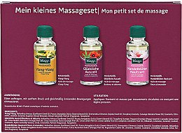 Zestaw - Kneipp Massage Set (b/oil/3x20 ml) — Zdjęcie N2