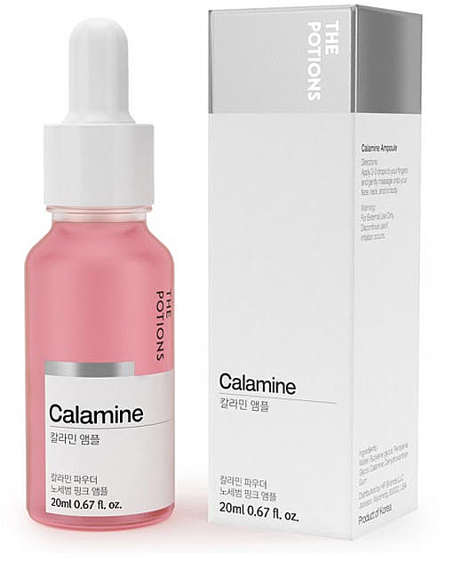 Rozświetlające serum do twarzy - The Potions Calamine Ampoule Serum — Zdjęcie N1