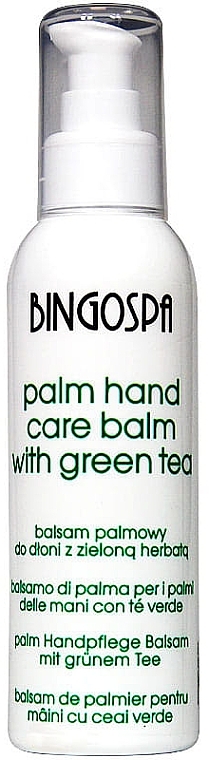 PRZECENA! Balsam palmowy z zieloną herbatą do dłoni - BingoSpa Palm Balm For Hands With Green Tea * — Zdjęcie N1