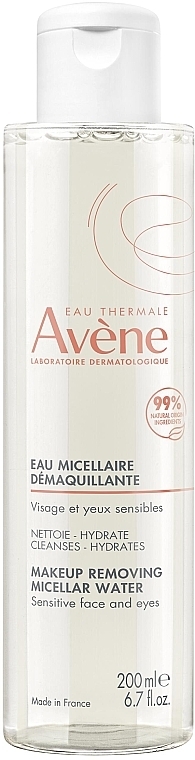 Woda micelarna do demakijażu - Avene Les Essentiels Makeup Removing Micellar Water — Zdjęcie N2