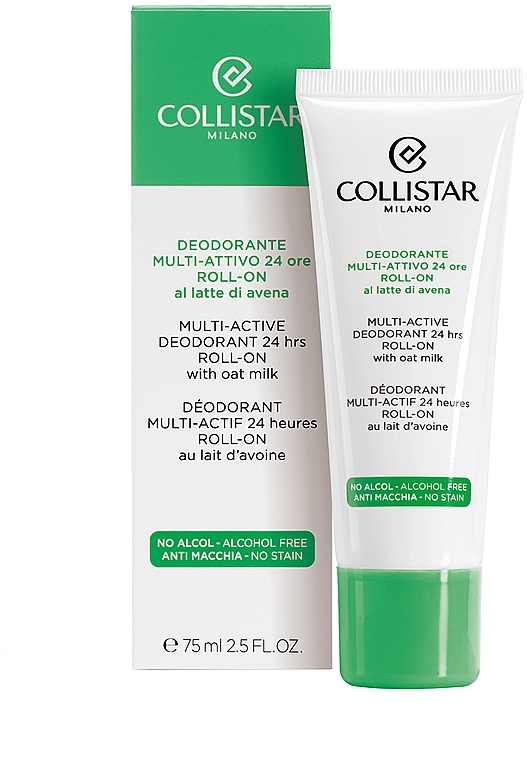 Multiaktywny dezodorant w kulce do wszystkich rodzajów skóry - Collistar Multi-Active Deodorant 24 Hours Roll-On — Zdjęcie N2