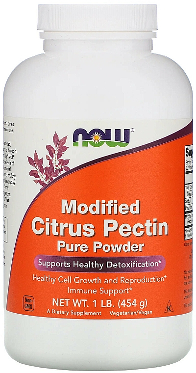 Zmodyfikowana pektyna cytrusowa w proszku - Now Foods Modified Citrus Pectin Pure Powder — Zdjęcie N1