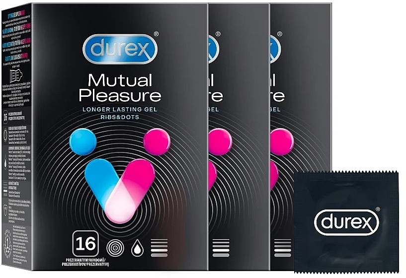 Prezerwatywy - Durex Mutual Pleasure 2+1 — Zdjęcie N1