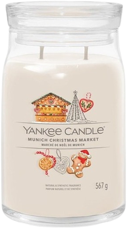 Świeca zapachowa w słoiku Munich Christmas Market, 2 knoty - Yankee Candle Singnature — Zdjęcie N2