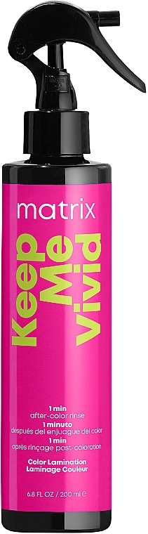 Spray nabłyszczający do włosów farbowanych - Matrix Total Results Keep Me Vivid Color Lamination Spray