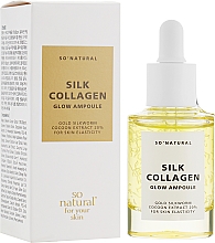 Kup Serum w ampułkach z kolagenem i złotym jedwabnikiem - So Natural Silk Collagen Glow Ampoule