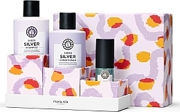 Kup Zestaw - Maria Nila Sheer Silver Gift Box (shamp/350ml + cond/300ml + h/oil/30ml)