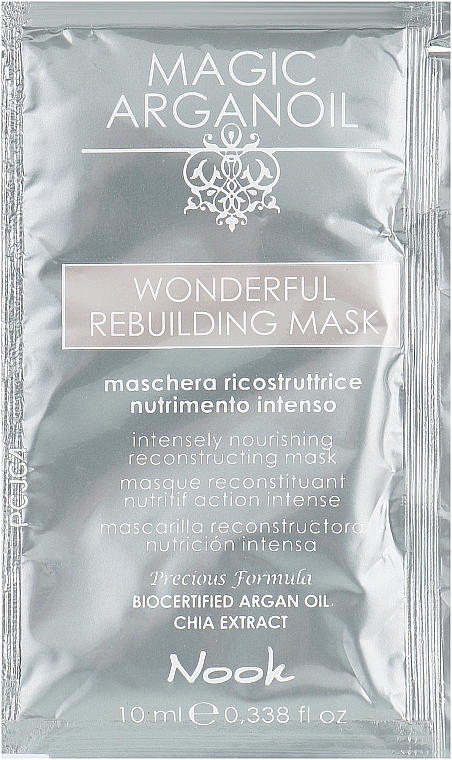 Odbudowująca maska do włosów - Nook Magic Arganoil Wonderful Rebuilding Mask (próbka)