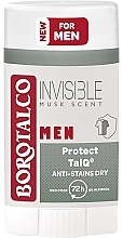 Dezodorant w sztyfcie - Borotalco Men Invisible Musk Scent Deo Stick — Zdjęcie N1