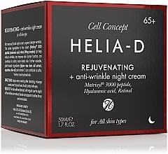 Przeciwzmarszczkowy krem do twarzy na noc, 65+ - Helia-D Cell Concept Cream — Zdjęcie N4