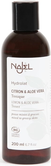 Cytrynowy hydrolat do twarzy z aloesem - Najel Facial Toner Lemon & Aloe Vera