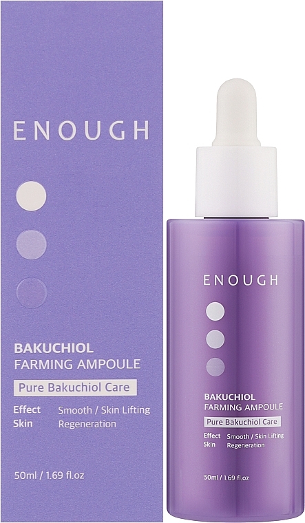 Ujędrniające serum do twarzy z bakuchiolem - Enough Bakuchiol Farming Ampoule — Zdjęcie N2