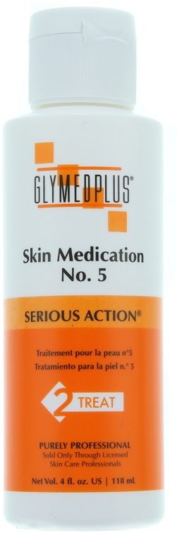 Leczenie trądziku No5 z 5% nadtlenku benzoilu - GlyMed Plus Serious Action Skin Medication No. 5  — Zdjęcie N2