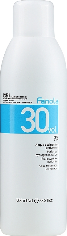 Emulsja utleniająca - Fanola Acqua Ossigenata Perfumed Hydrogen Peroxide Hair Oxidant 30vol 9% — Zdjęcie N3