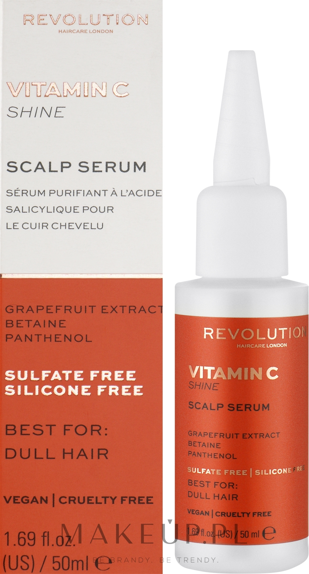 Serum do skóry głowy z witaminą C - Makeup Revolution Vitamin C Shine Scalp Serum — Zdjęcie 50 ml