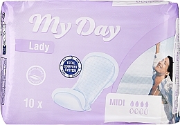 Wkładki na nietrzymanie moczu dla kobiet, 10 szt - My Day Super Incontinence Compress — Zdjęcie N1