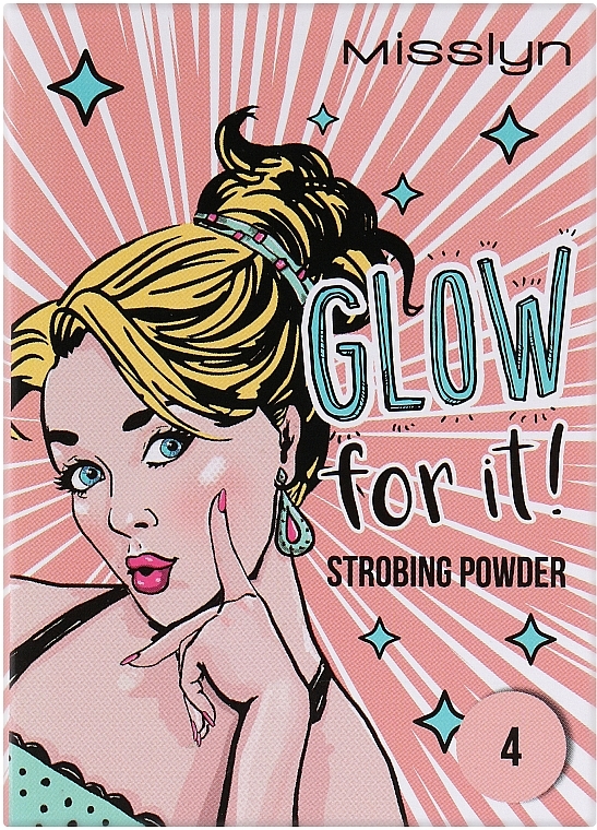 Rozświetlacz w pudrze do strobingu - Misslyn Glow For It! Strobing Powder Highlighter — Zdjęcie N2