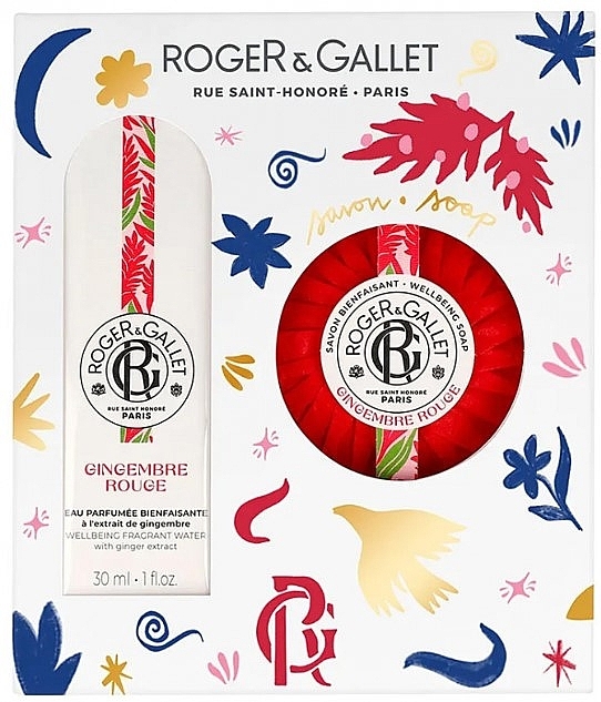 Roger&Gallet Gingembre - Zestaw (fr/water/30ml + soap/100g) — Zdjęcie N1