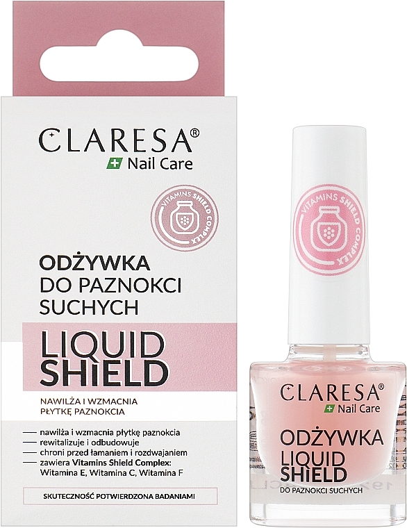 Odżywka do paznokci Ochrona w płynie - Claresa Liquid Shield Nail Conditioner — Zdjęcie N2