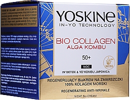 Krem do twarzy na noc z resweratrolem - Yoskine Bio Collagen Alga Kombu Nigth Cream 50 + — Zdjęcie N2