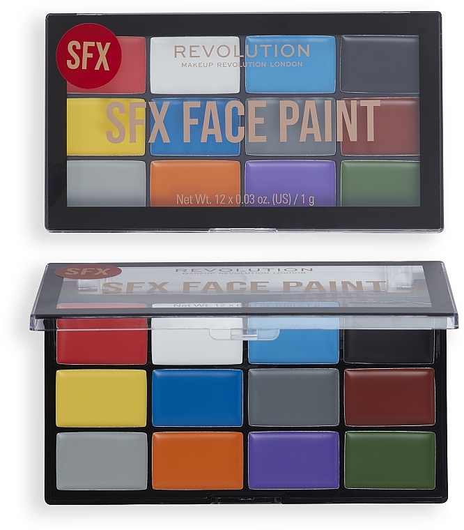 Paleta farb do twarzy - Makeup Revolution Creator SFX Face Paint Palette — Zdjęcie N1
