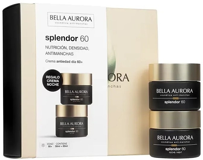 Zestaw - Bella Aurora Splendor 60 Gift Set (f/day/cr/50ml + f/night/cr/50ml) — Zdjęcie N1