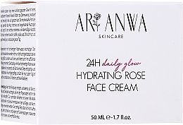Kup Krem do twarzy z kwasami AHA 5% - ARI ANWA Skincare 24H Daily Glow Rose Face Cream