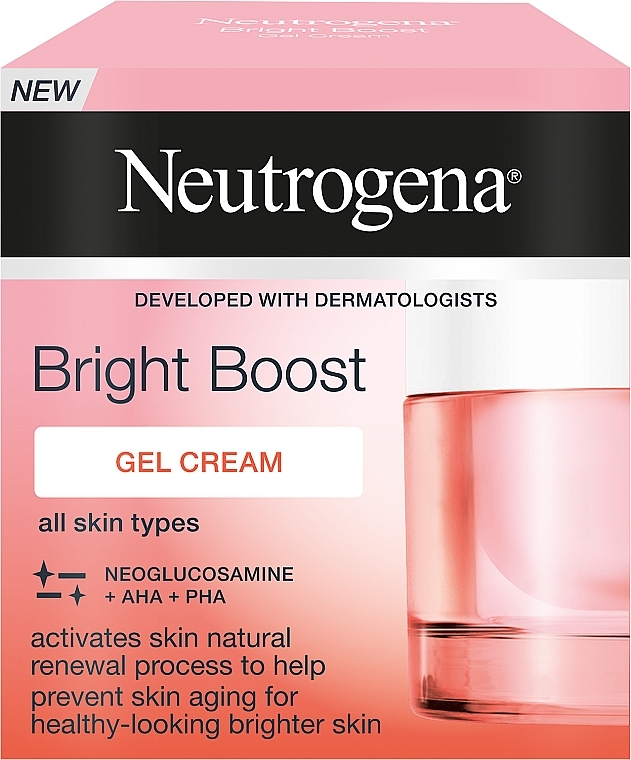 Rozświetlający krem do twarzy - Neutrogena Bright Boost Gel Cream — Zdjęcie N2