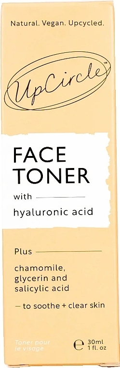 Nawilżający tonik do twarzy - UpCircle Face Toner with Hyaluronic Acid Travel Size (mini) — Zdjęcie N2