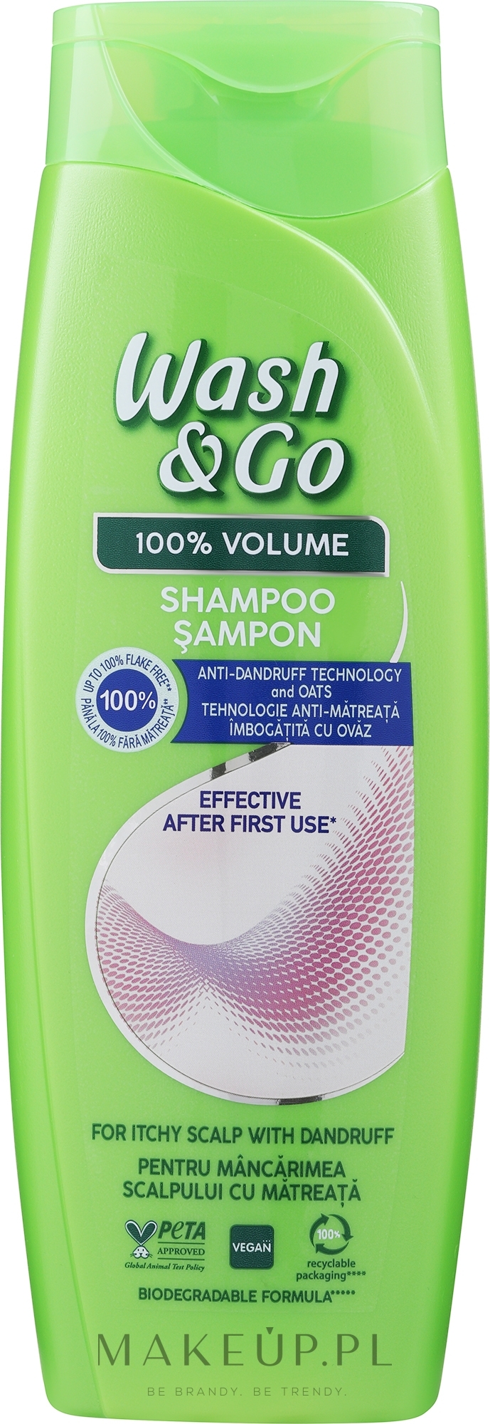 Szampon przeciwłupieżowy z technologią ZPT - Wash&Go Anti-dandruff Shampoo With ZPT Technology — Zdjęcie 360 ml