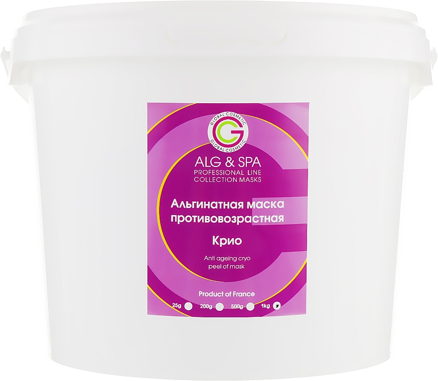 Maska alginianowa Krio przeciwstarzeniowa - ALG & SPA Professional Line Collection Masks Anti Ageing Cryo Peel off Mask — Zdjęcie N8