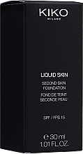 PRZECENA! Podkład do twarzy - KIKO Milano Liquid Skin Second Skin Foundation * — Zdjęcie N2
