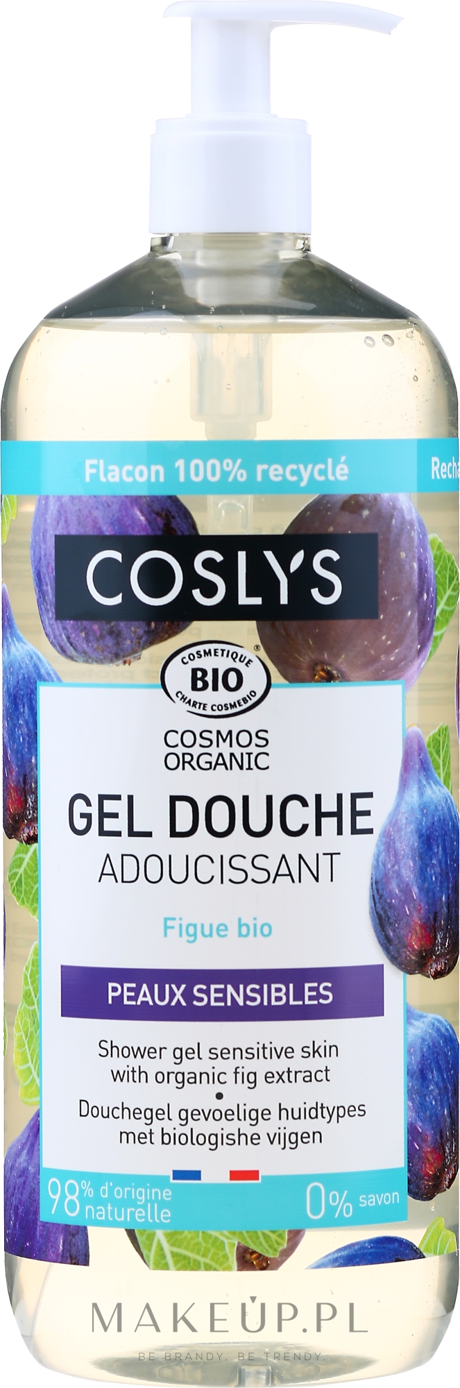 Żel pod prysznic do skóry wrażliwej z organicznym ekstraktem z figi - Coslys Body Care Shower Gel Sensitive Skin with Organic Fig — Zdjęcie 1000 ml
