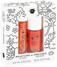 Kup Zestaw - Nailmatic Kids Set Tropical (lip/gloss/6,5ml + nail/polish/8ml)