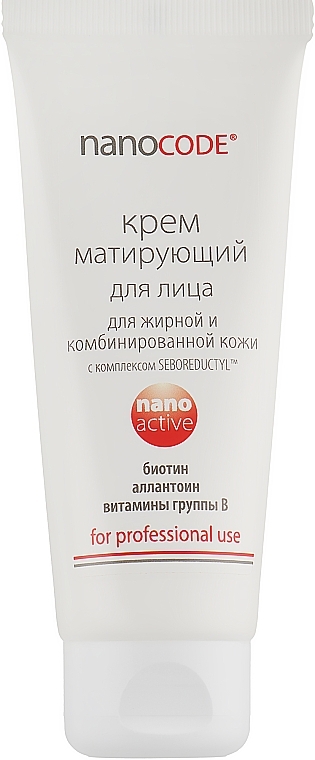 Produkt matujący krem do tłustej i mieszanej skóry twarzy - NanoCode Activ Cream  — Zdjęcie N3
