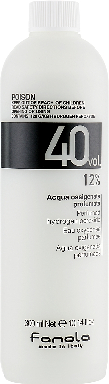 Emulsja utleniająca - Fanola Acqua Ossigenata Perfumed Hydrogen Peroxide Hair Oxidant 40vol 12%